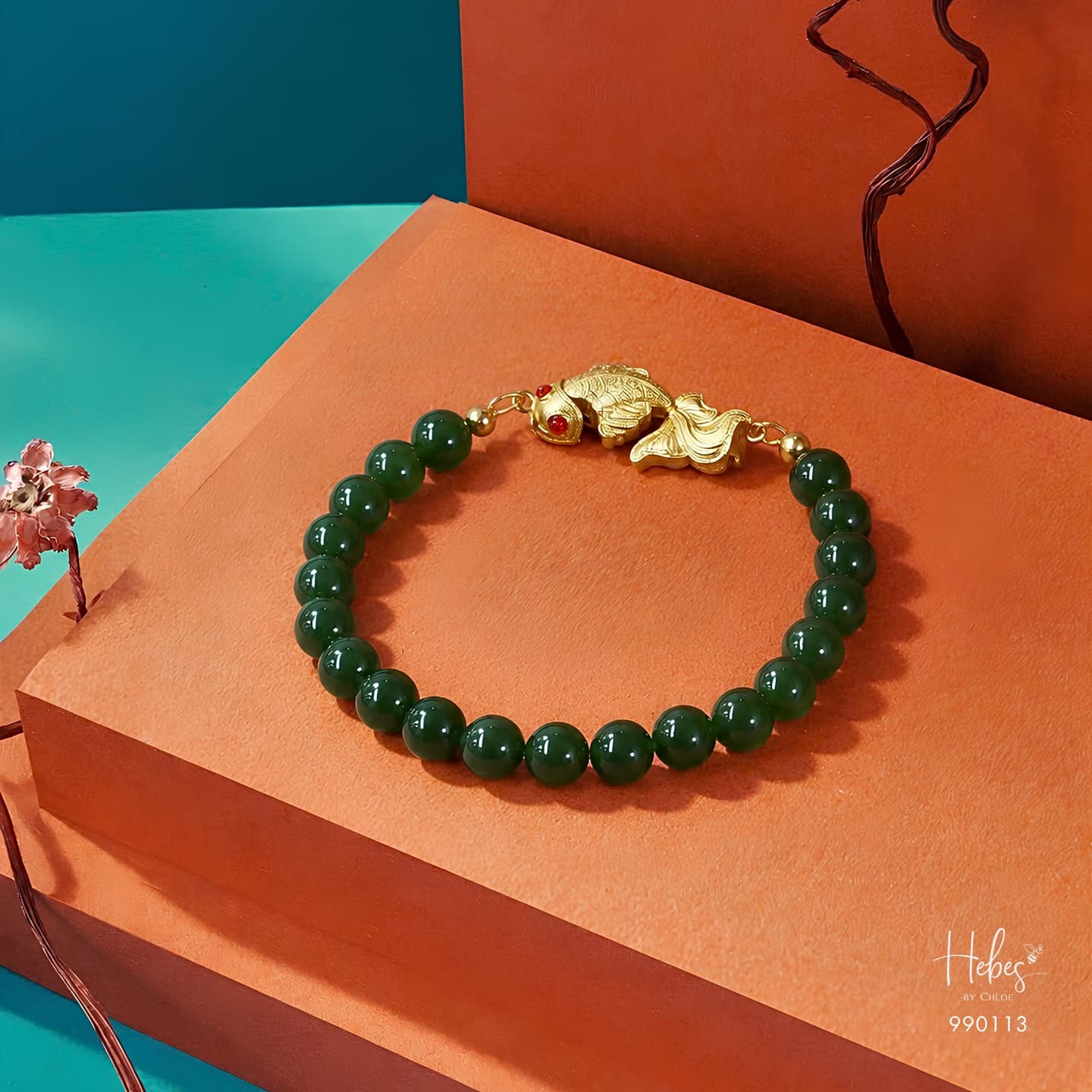 Canada Jade Lucky Fish Bracelet 990113