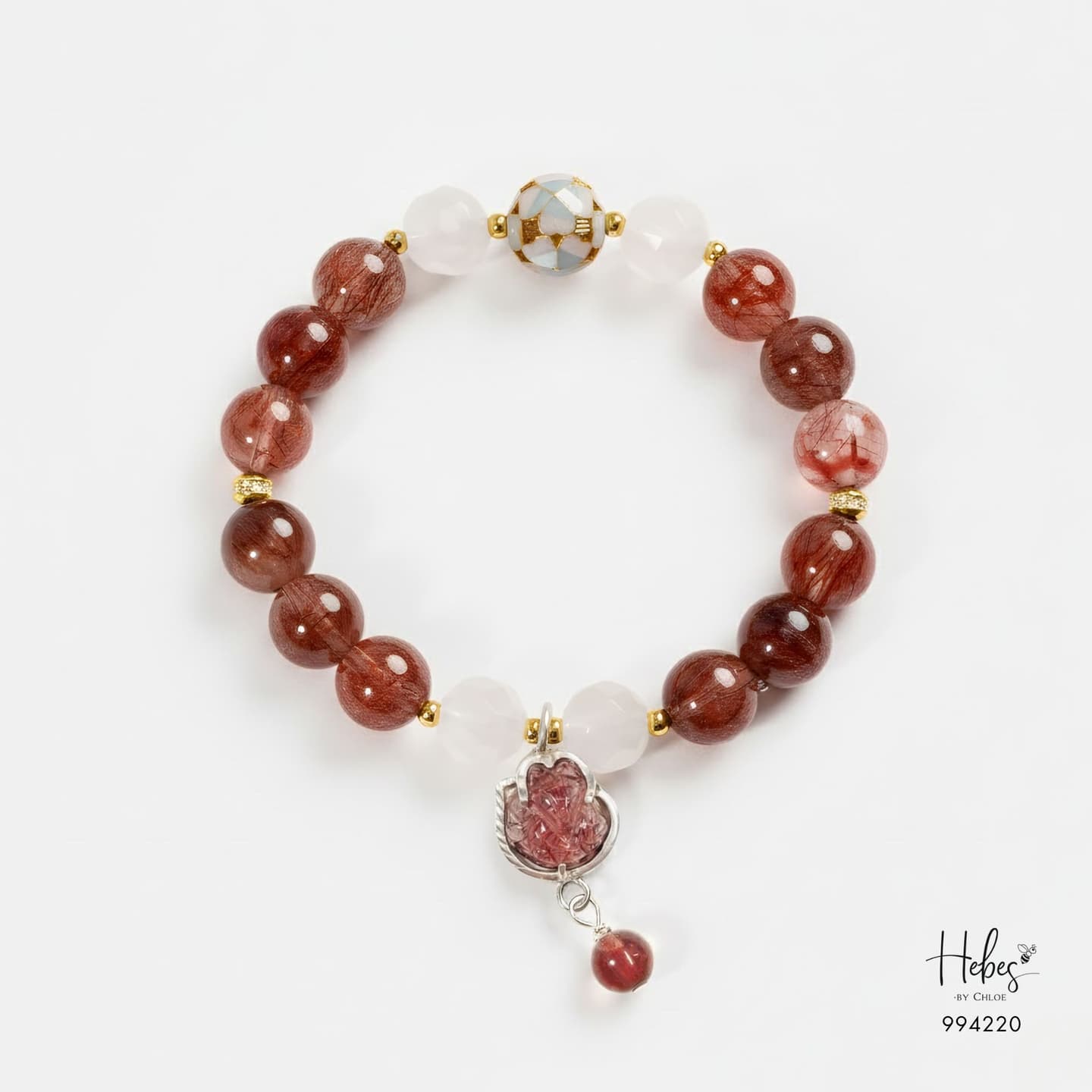 Fortuna Red Rutilated Fairy Fox Bracelet 994220