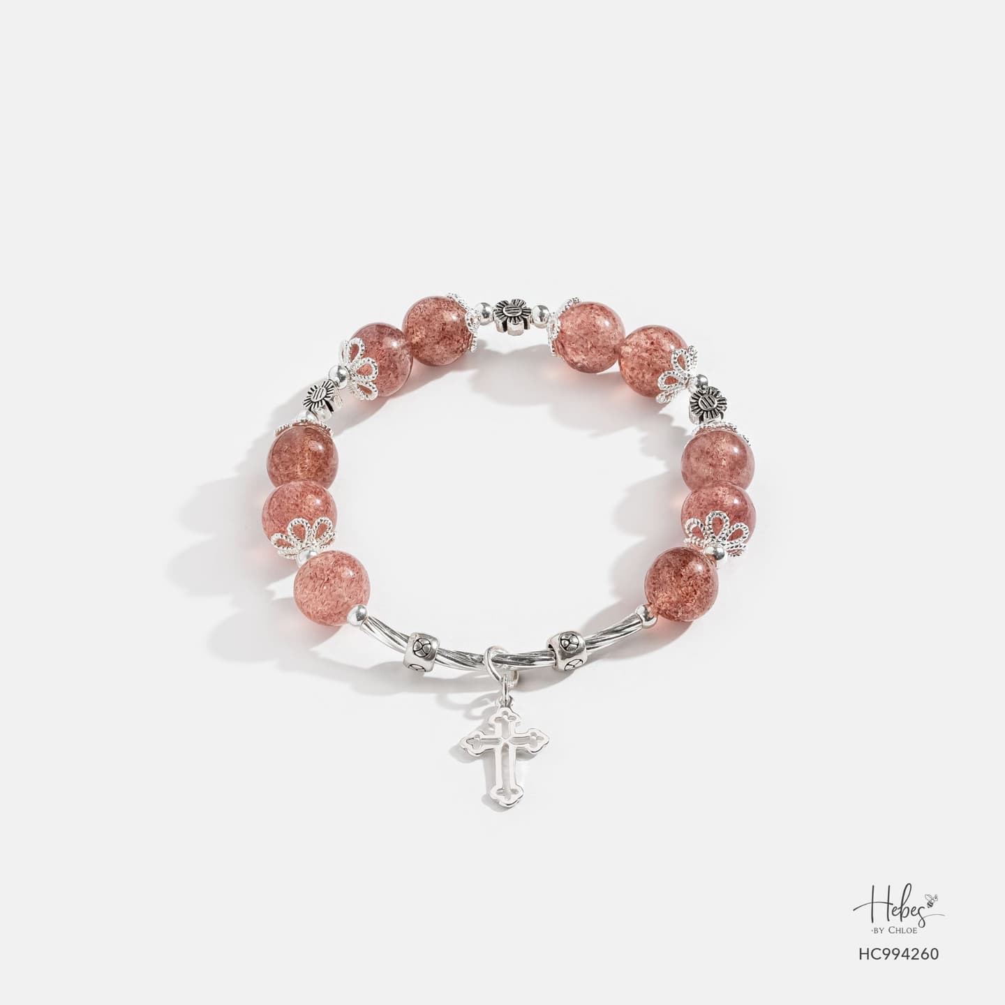 Heavenly Star Red Strawberry Quartz Bracelet 994260