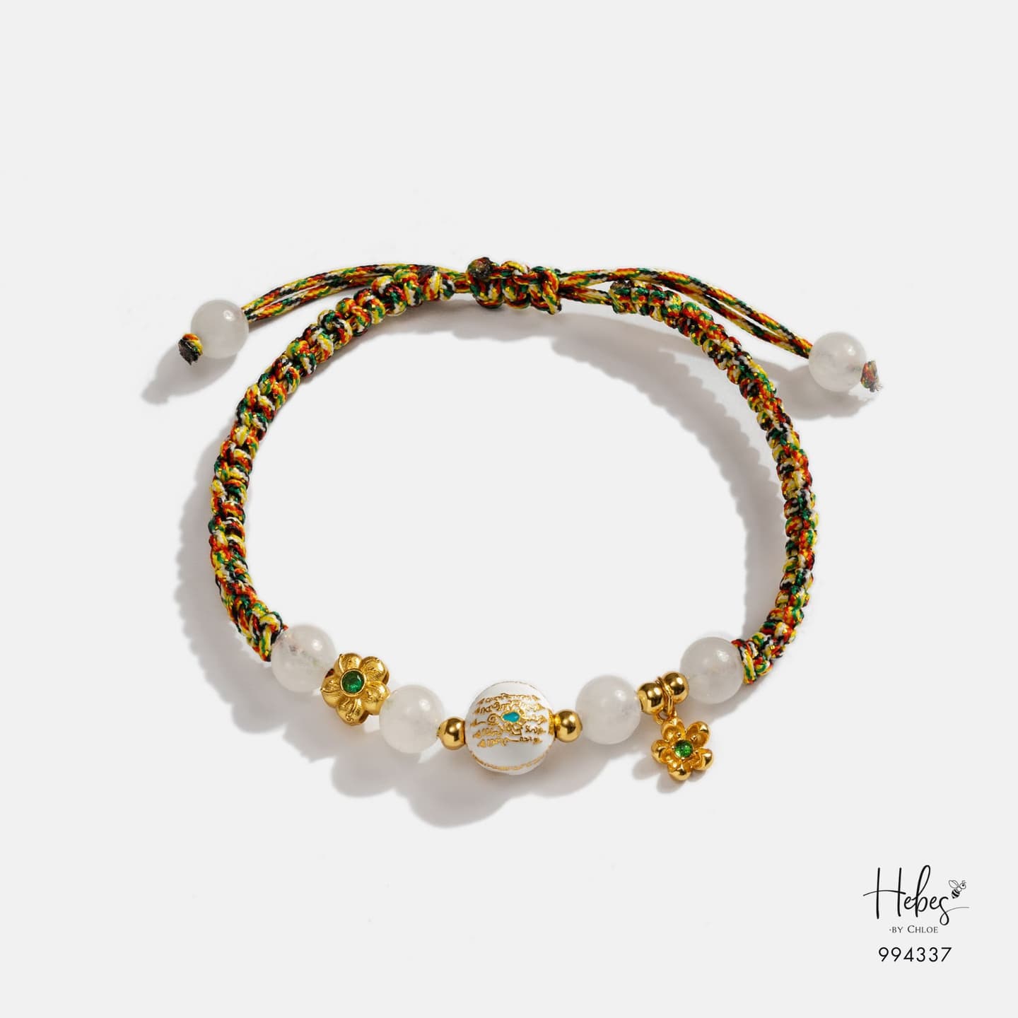 Mantra Floral Blessing Five-Color Bracelet 994337