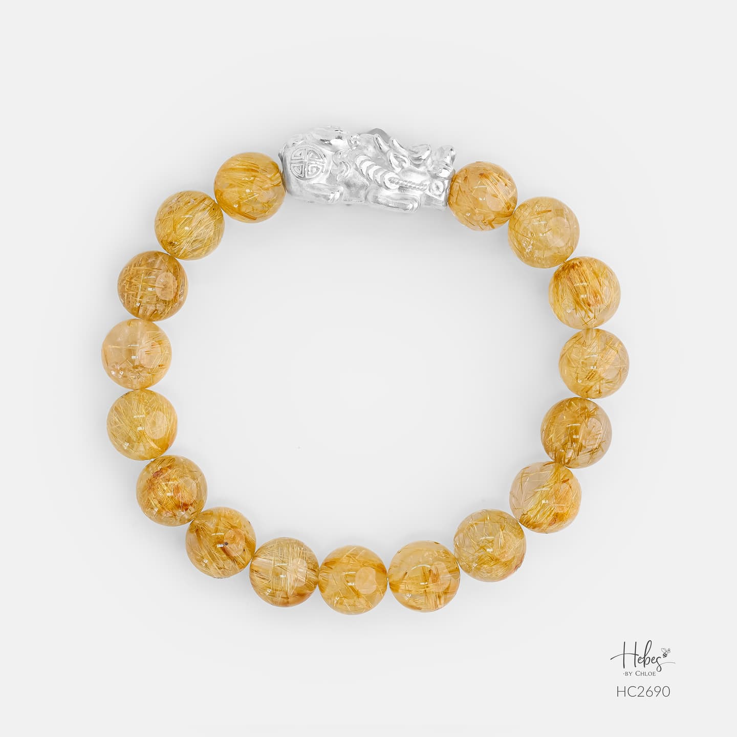 Hebes Gold Rutilated Quartz Bracelet HC2690