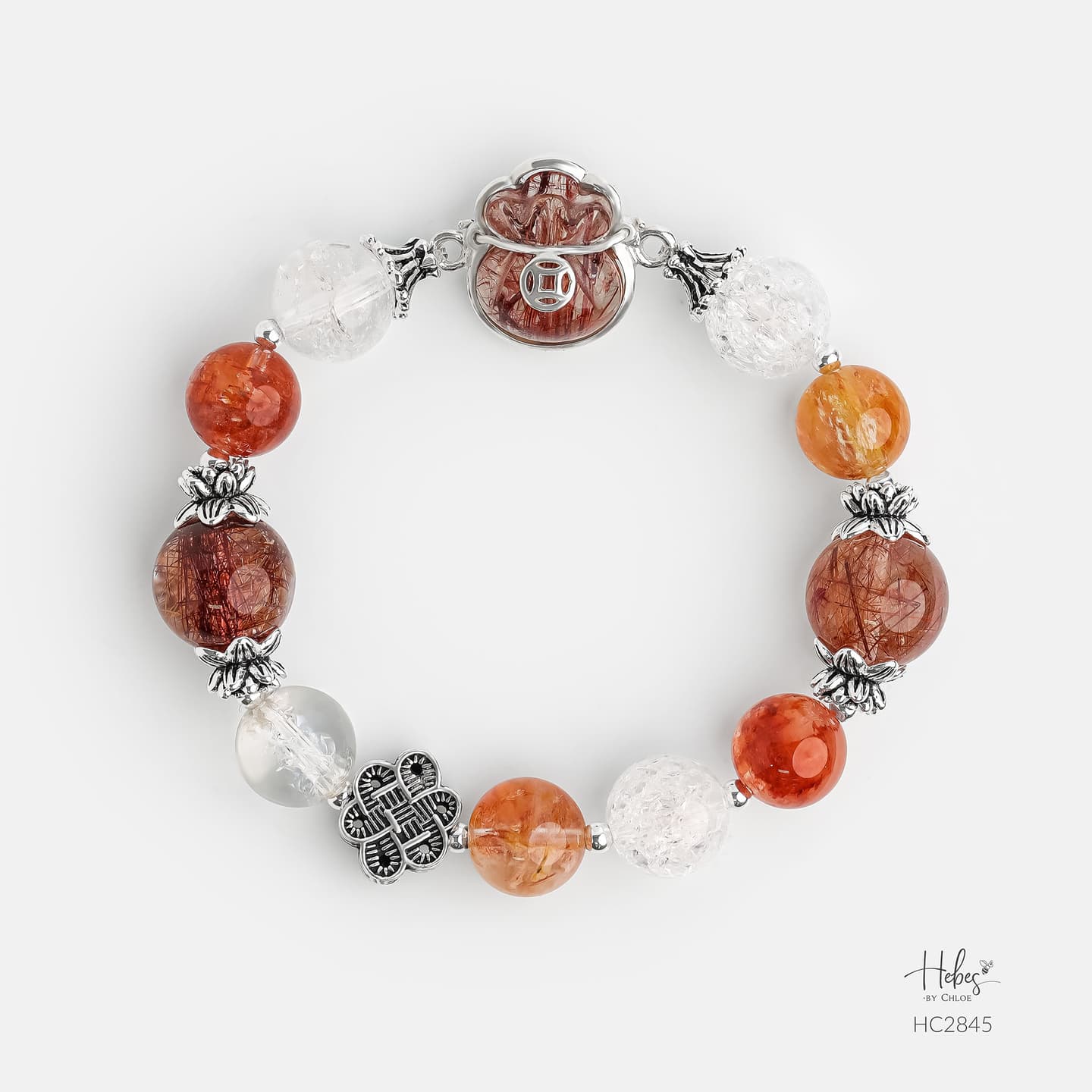 Hebes Brown Rutilated Quartz Bracelet HC2845