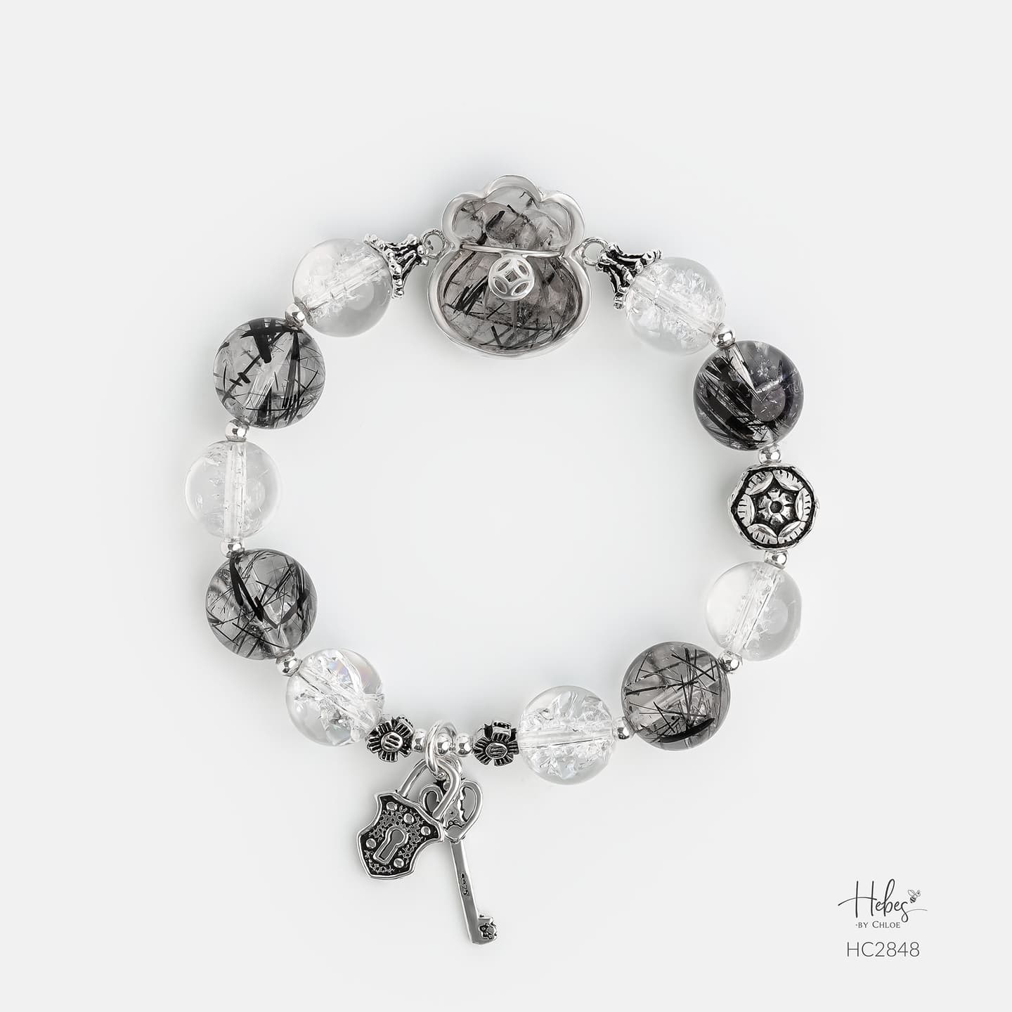 Hebes Black Rutilated Quartz Bracelet HC2848