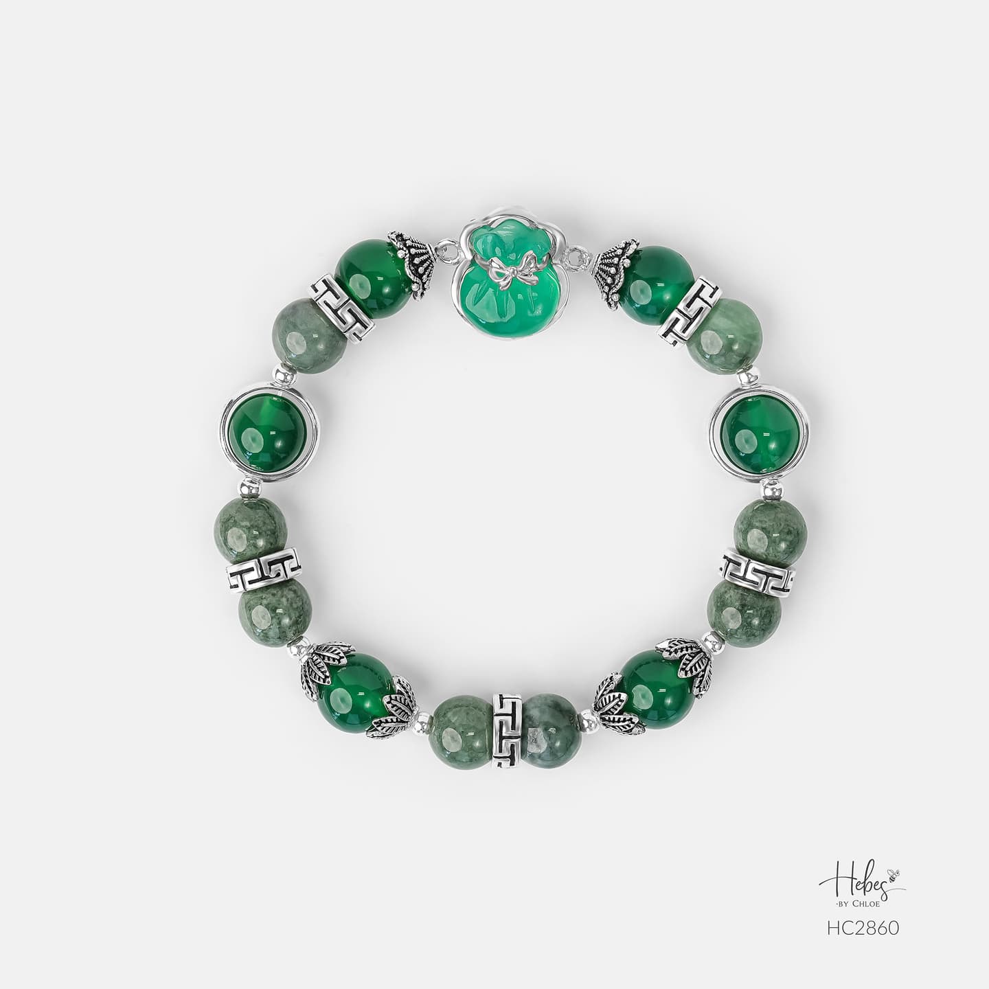 Hebes Green Agate Bracelet HC2860