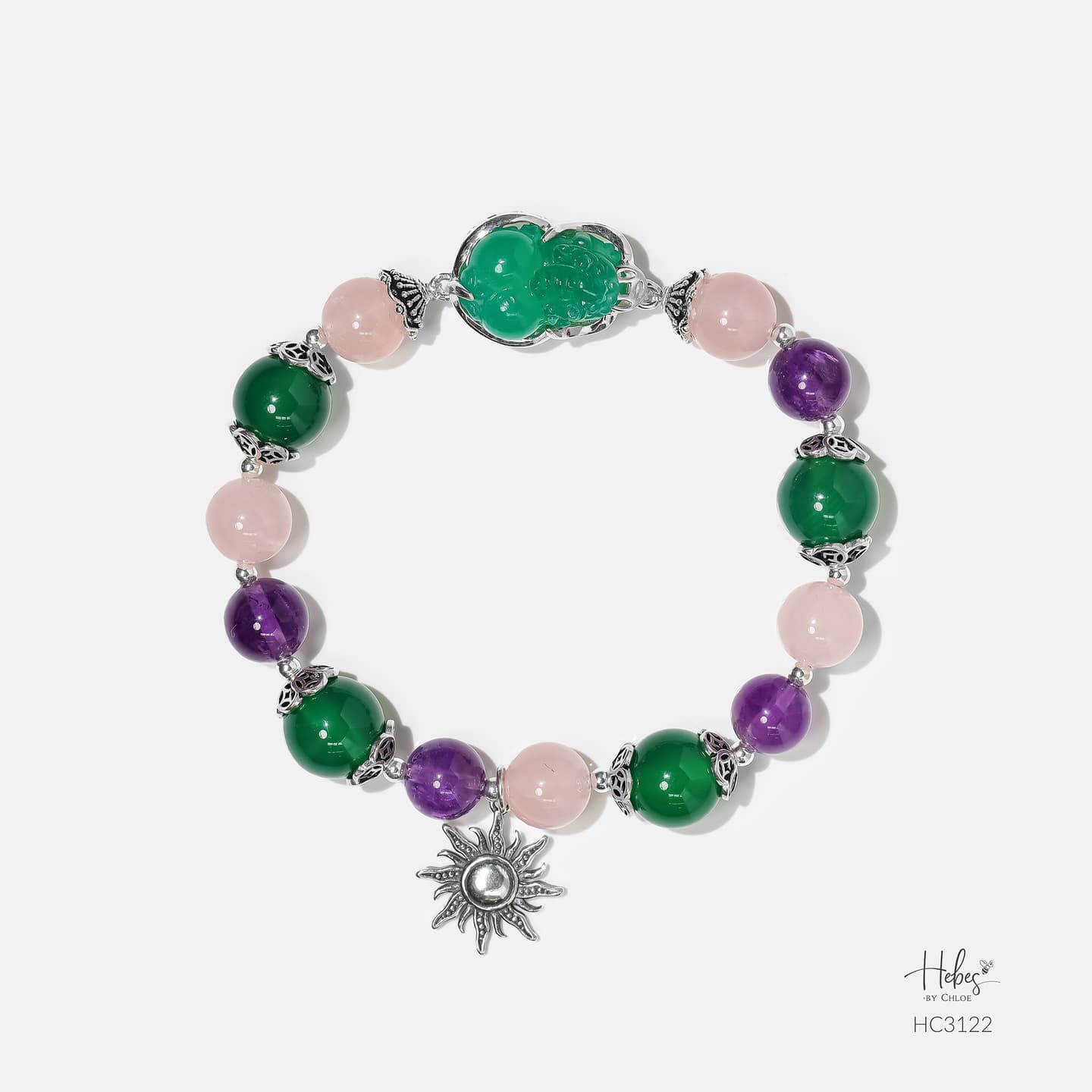 Hebes Green Agate Bracelet HC3122