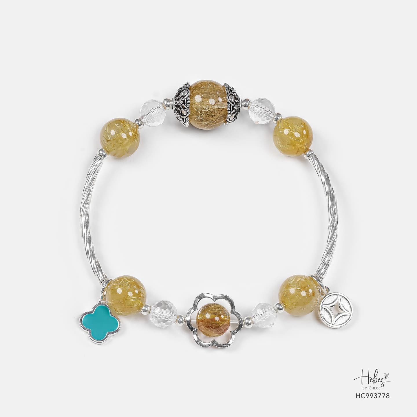 Angel Hair Golden Rutilated Quartz Bracelet 993778