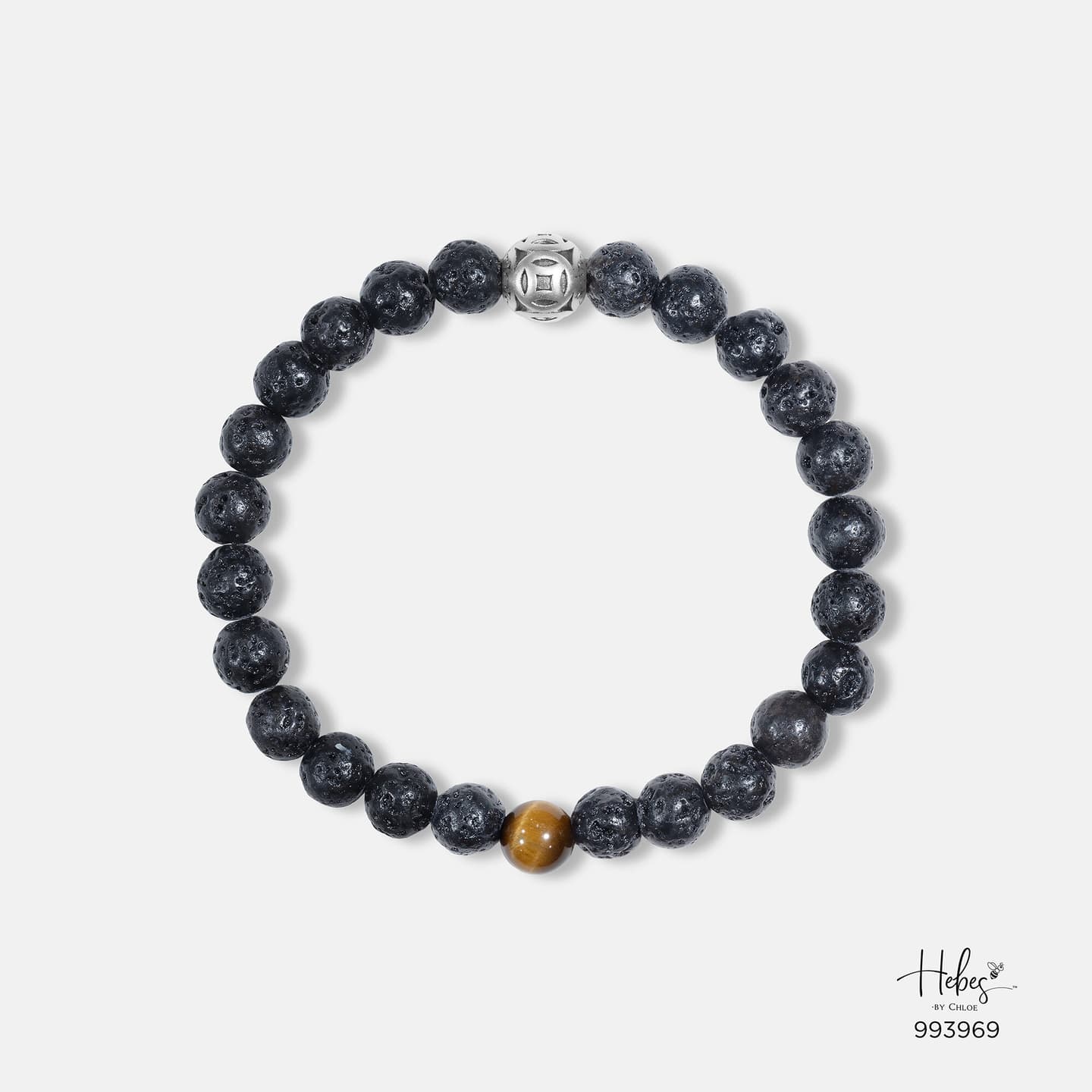The Emperor Lava Stone with Tiger Eye Bracelet 993969
