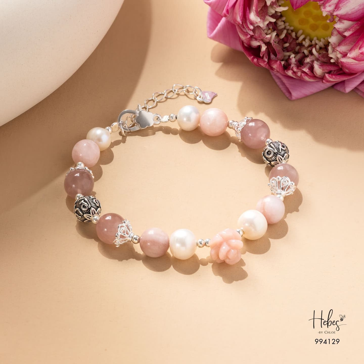 Rhodochrosite Rose Bracelet 994129