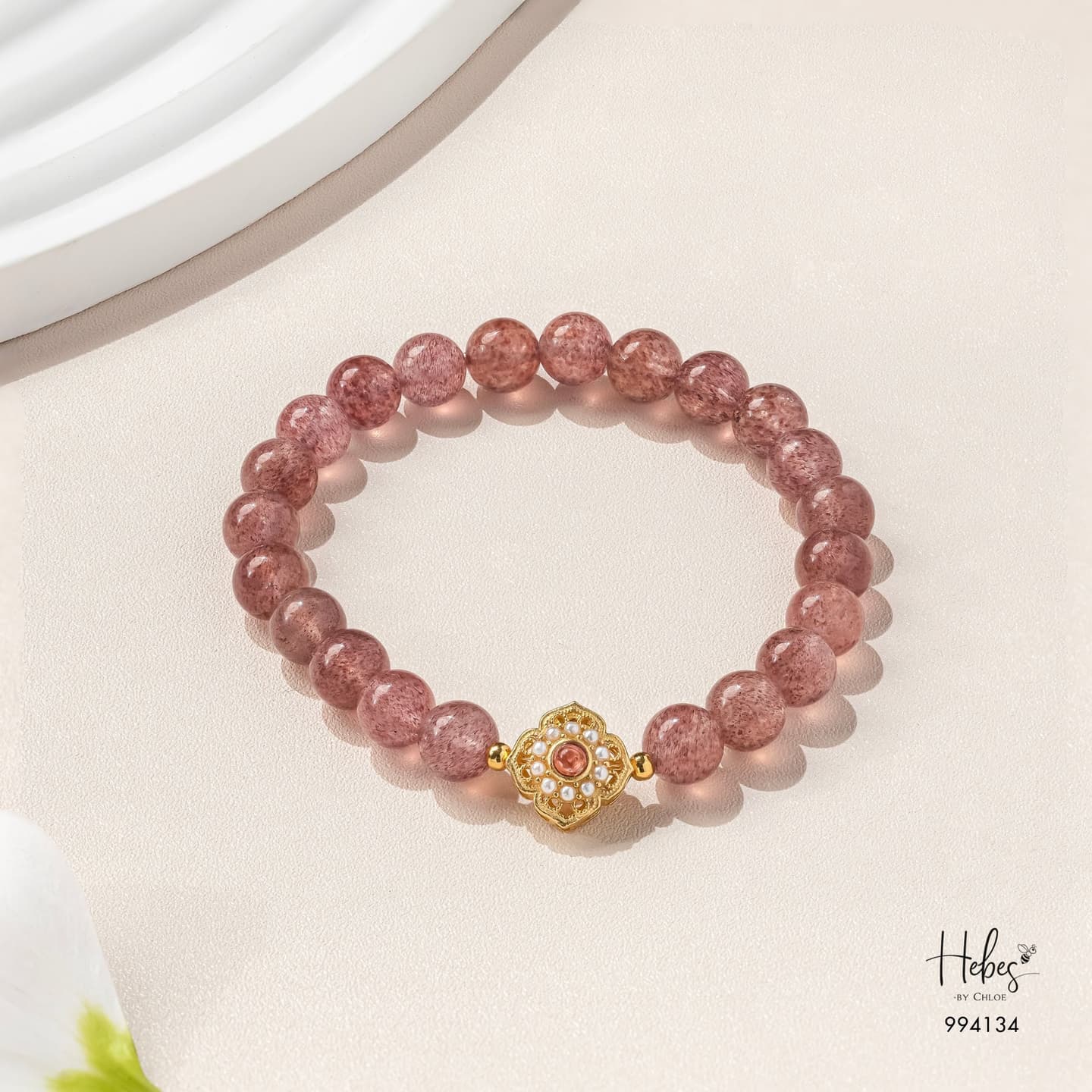 Glimmer Strawberry Quartz Bracelet 994134