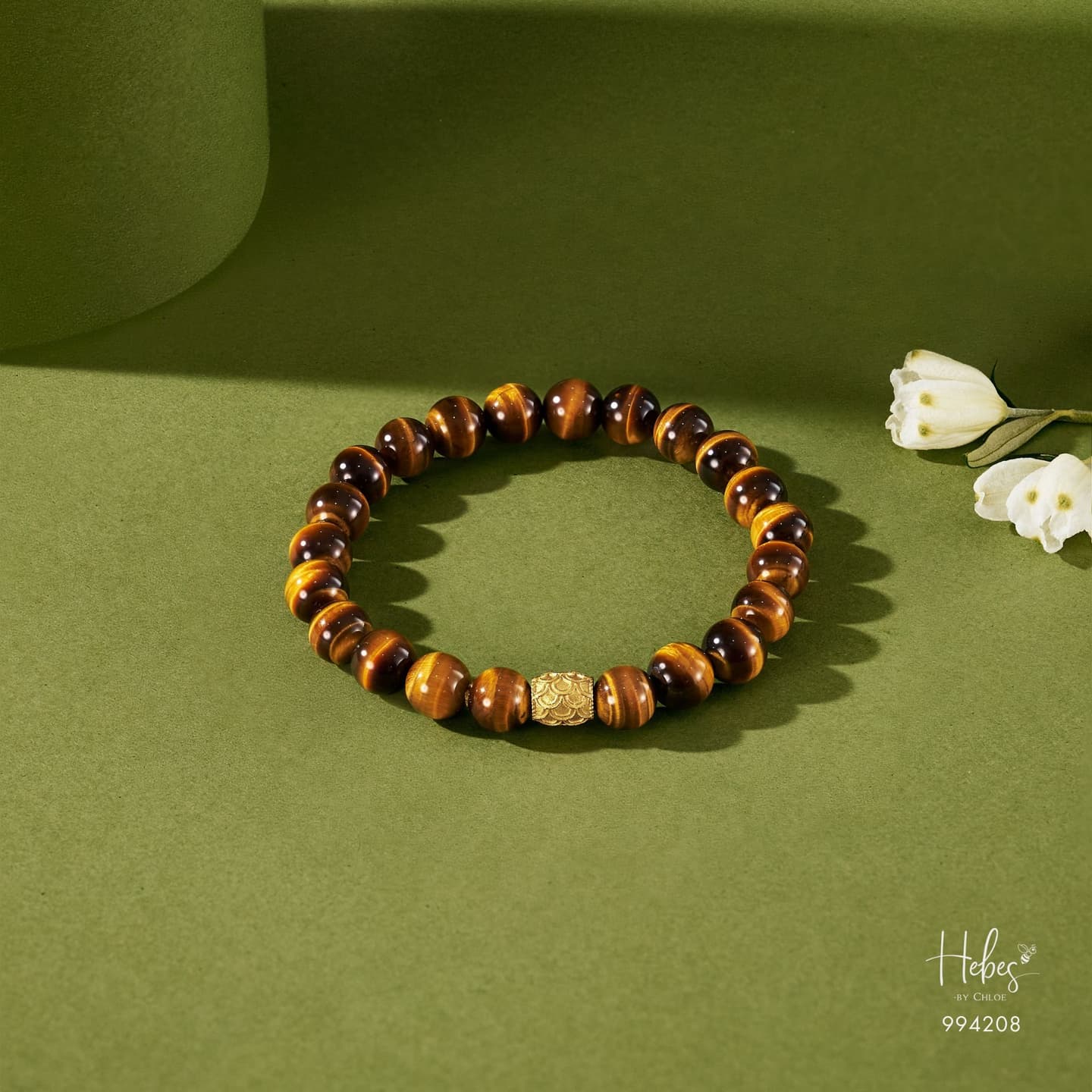 The Emperor Yellow Tiger Eye Gold Lu Feng Bracelet 994208