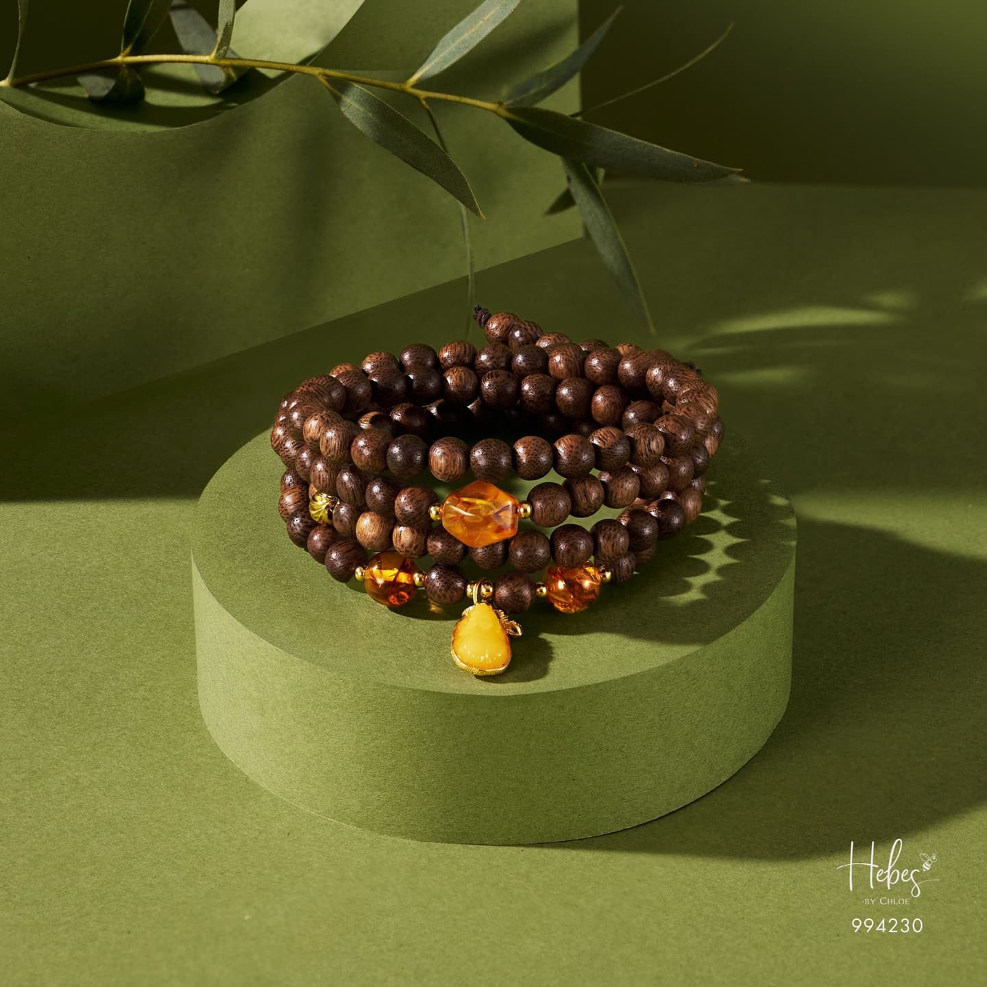 Vietnamese 108 Beads Agarwood Pixiu Bracelet (6mm) 994230