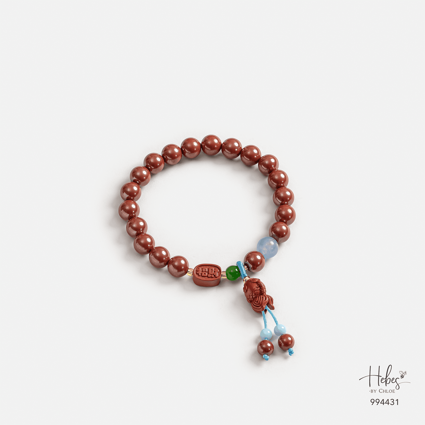 Cinnabar Prosperity Fu (福) Blessing Bracelet 994431