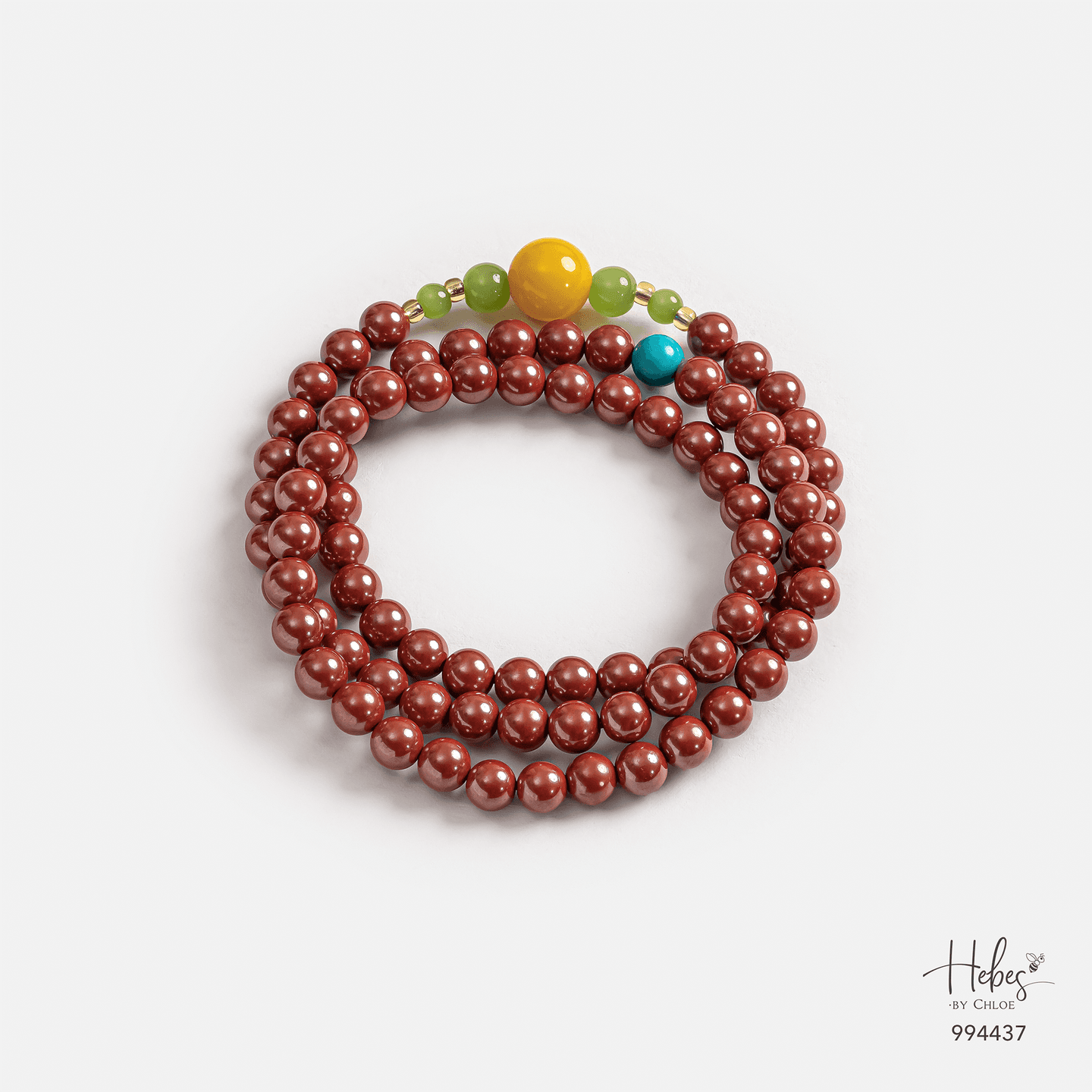 Cinnabar Harmony Flow Mala Bracelet 994437