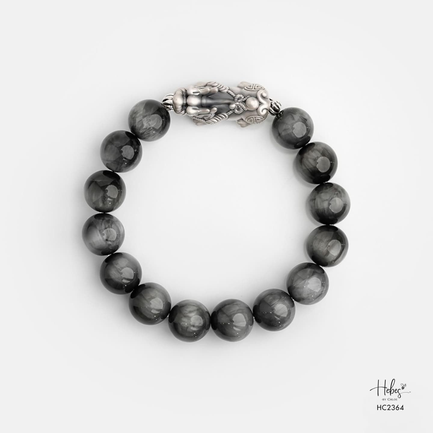 Hebes Grey Tiger Eye Bracelet HC2364