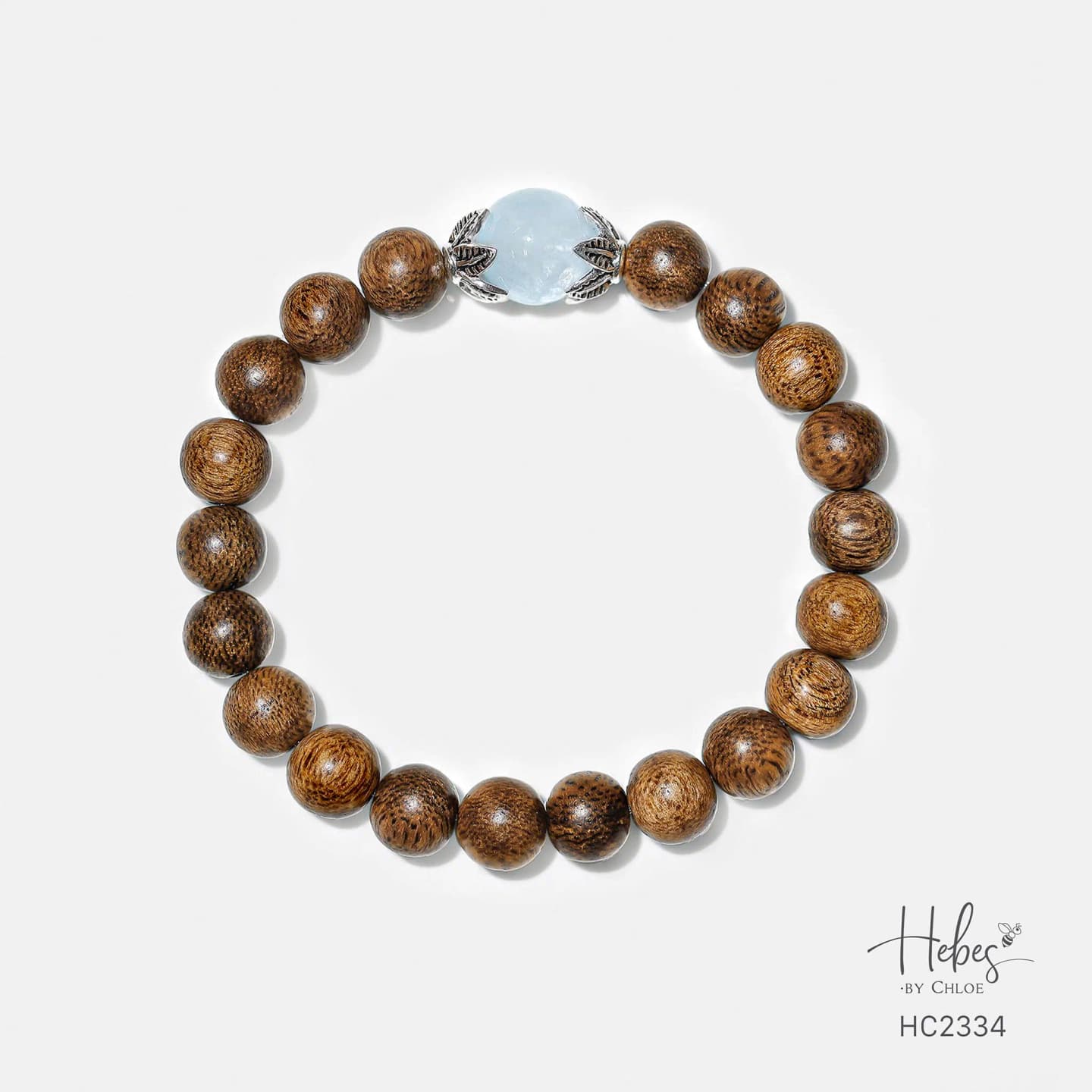 Vietnamese Agarwood Aquamarine Bracelet HC2334