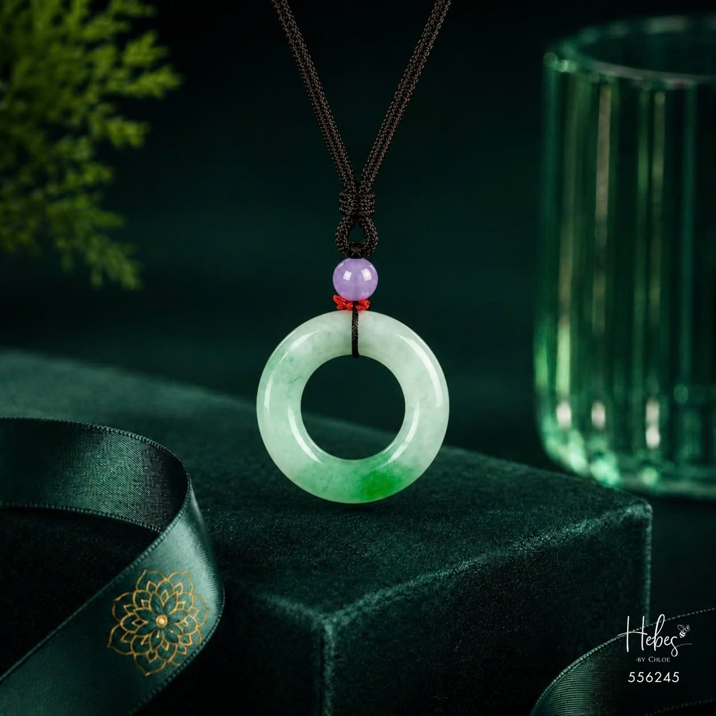 Lucky Green Jadeite Myanmar Pendant 556245