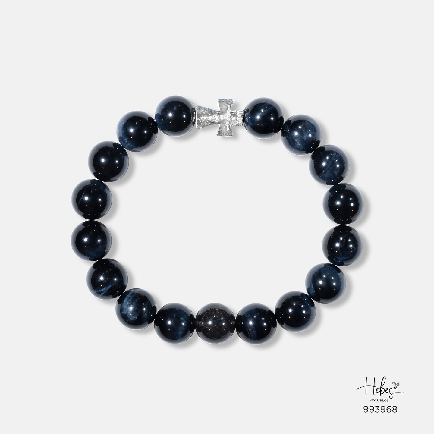 The Emperor Tiger Eye with Black Rutilated Quartz Bracelet 993968