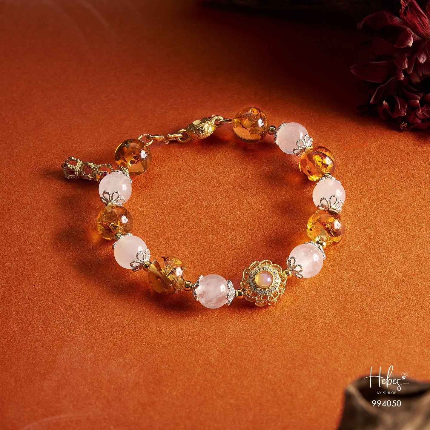 Amber Petal Glow Bracelet 994050