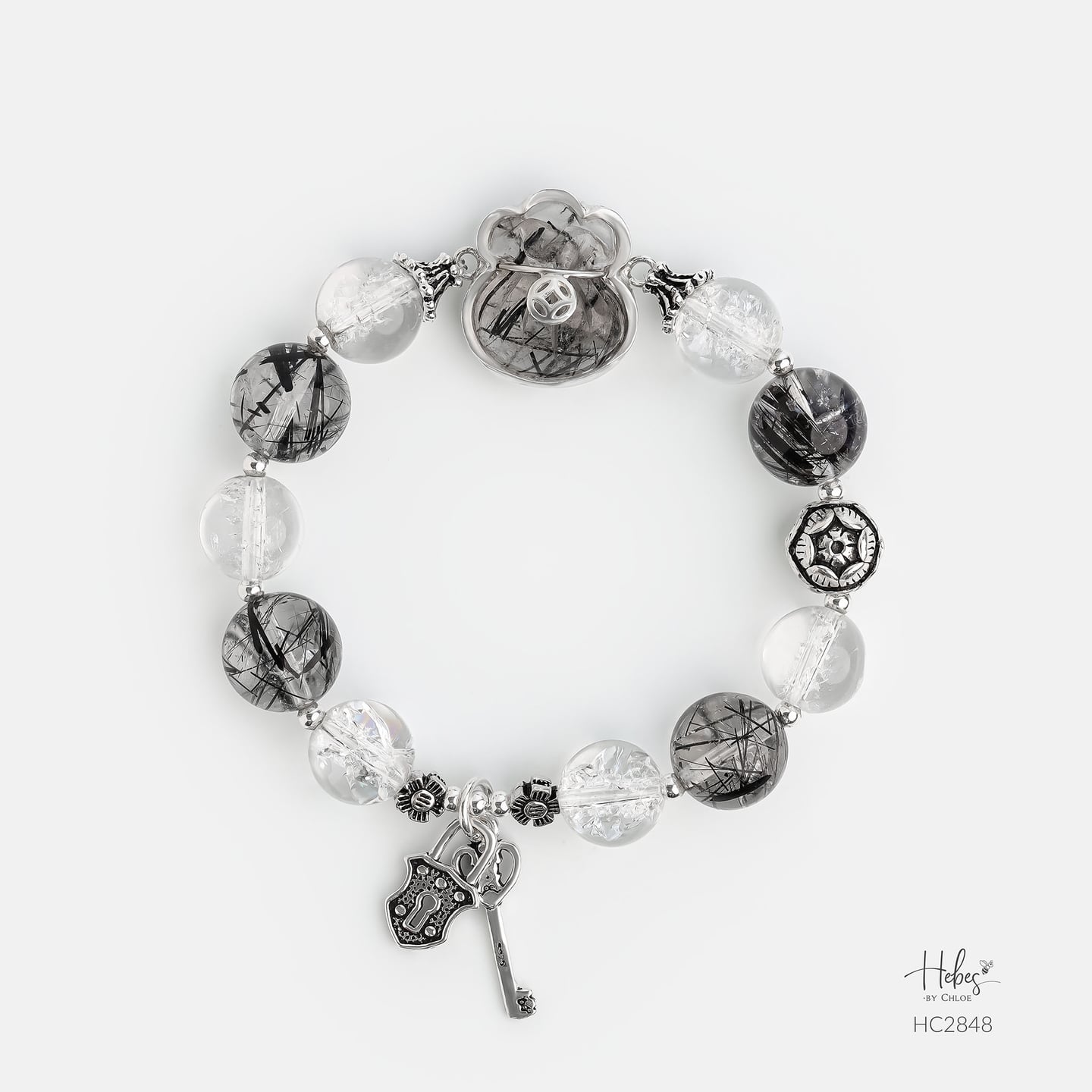 Hebes Black Rutilated Quartz Bracelet HC2848
