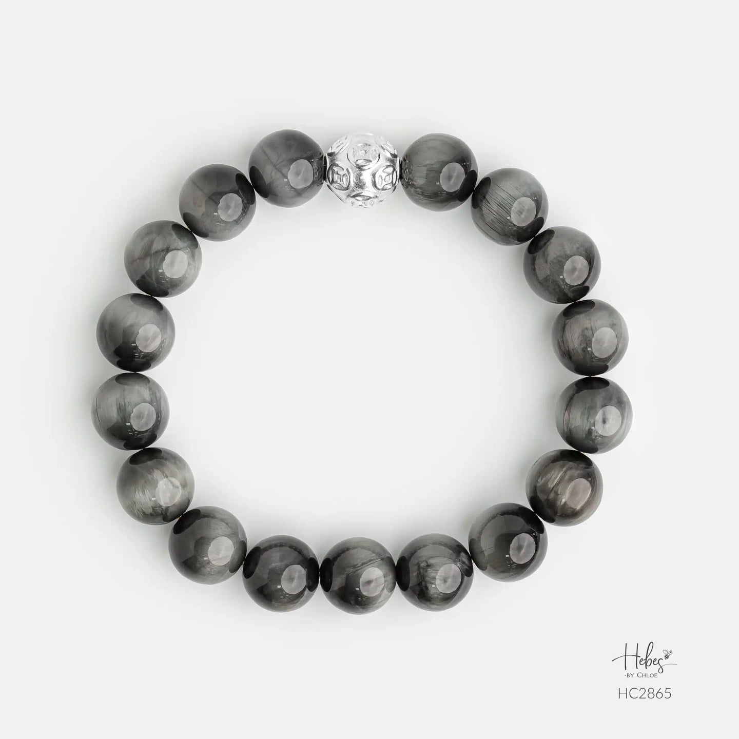 Hebes Grey Tiger Eye Bracelet HC2865