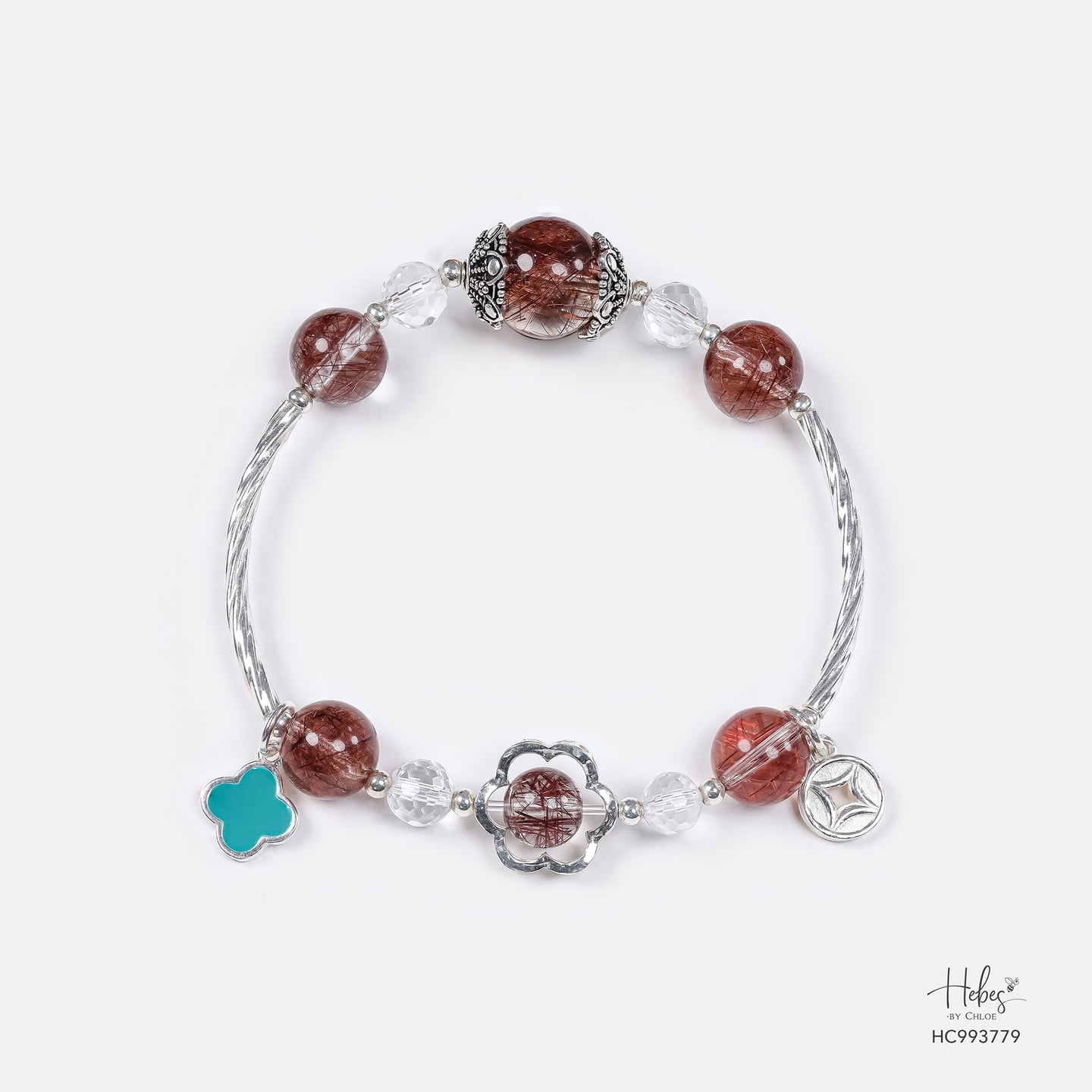 Angel Hair Red Rutilated Quartz Bracelet 993779