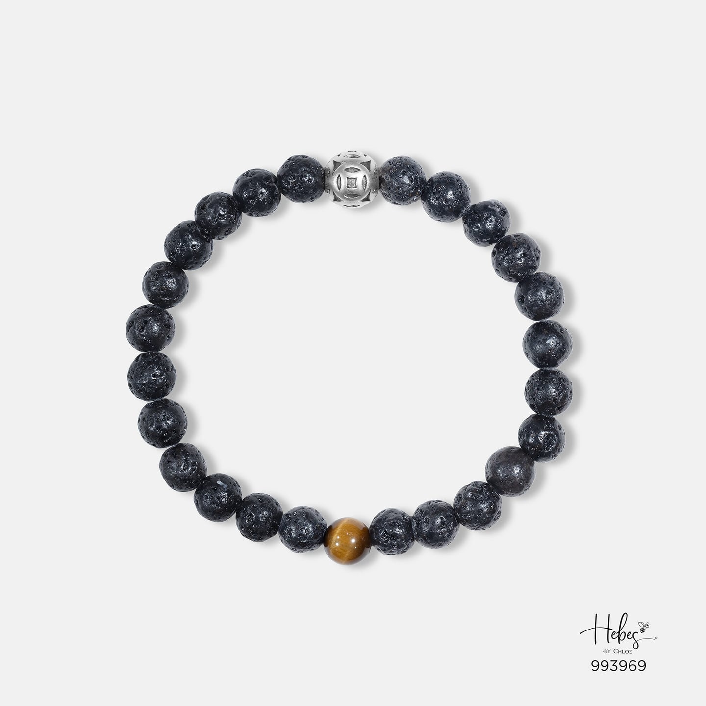 The Emperor Lava Stone with Tiger Eye Bracelet 993969