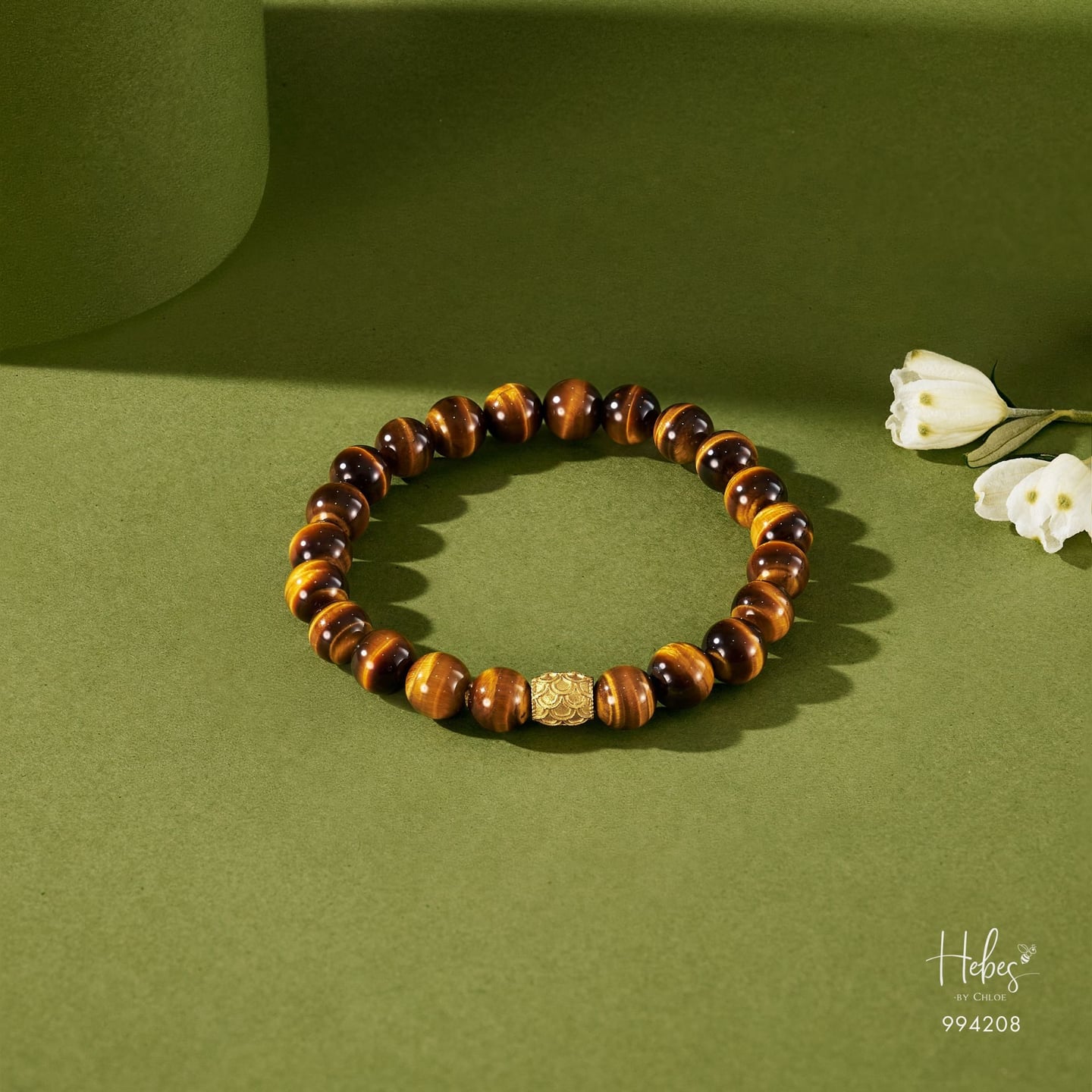 The Emperor Yellow Tiger Eye Gold Lu Feng Bracelet 994208