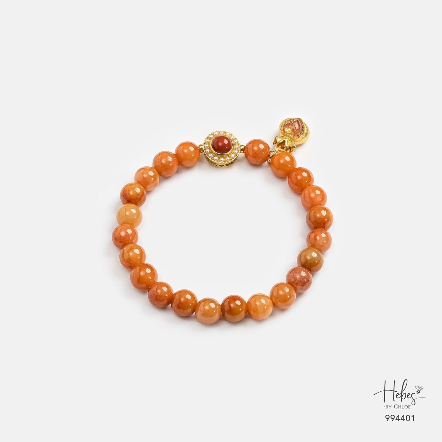 Orange Jade Sovereign Mind Bracelet 994401