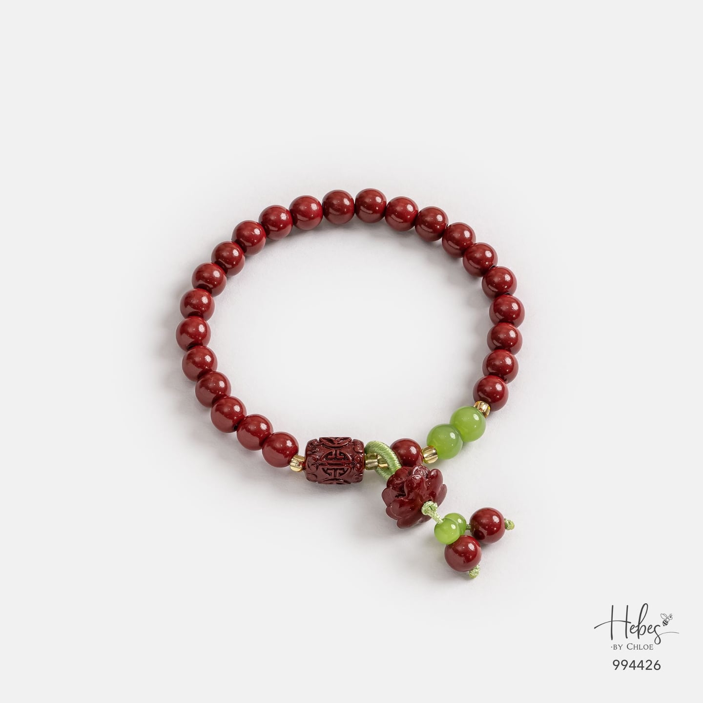 Cinnabar Lotus Harmony Bracelet 994426