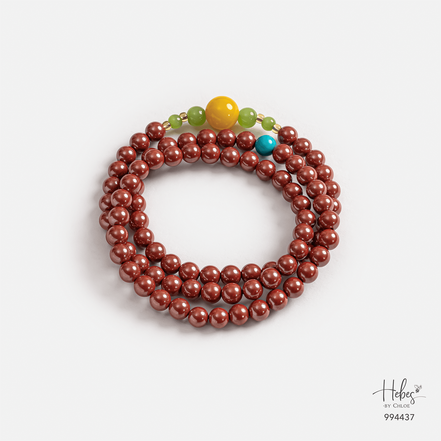 Cinnabar Harmony Flow Mala Bracelet 994437