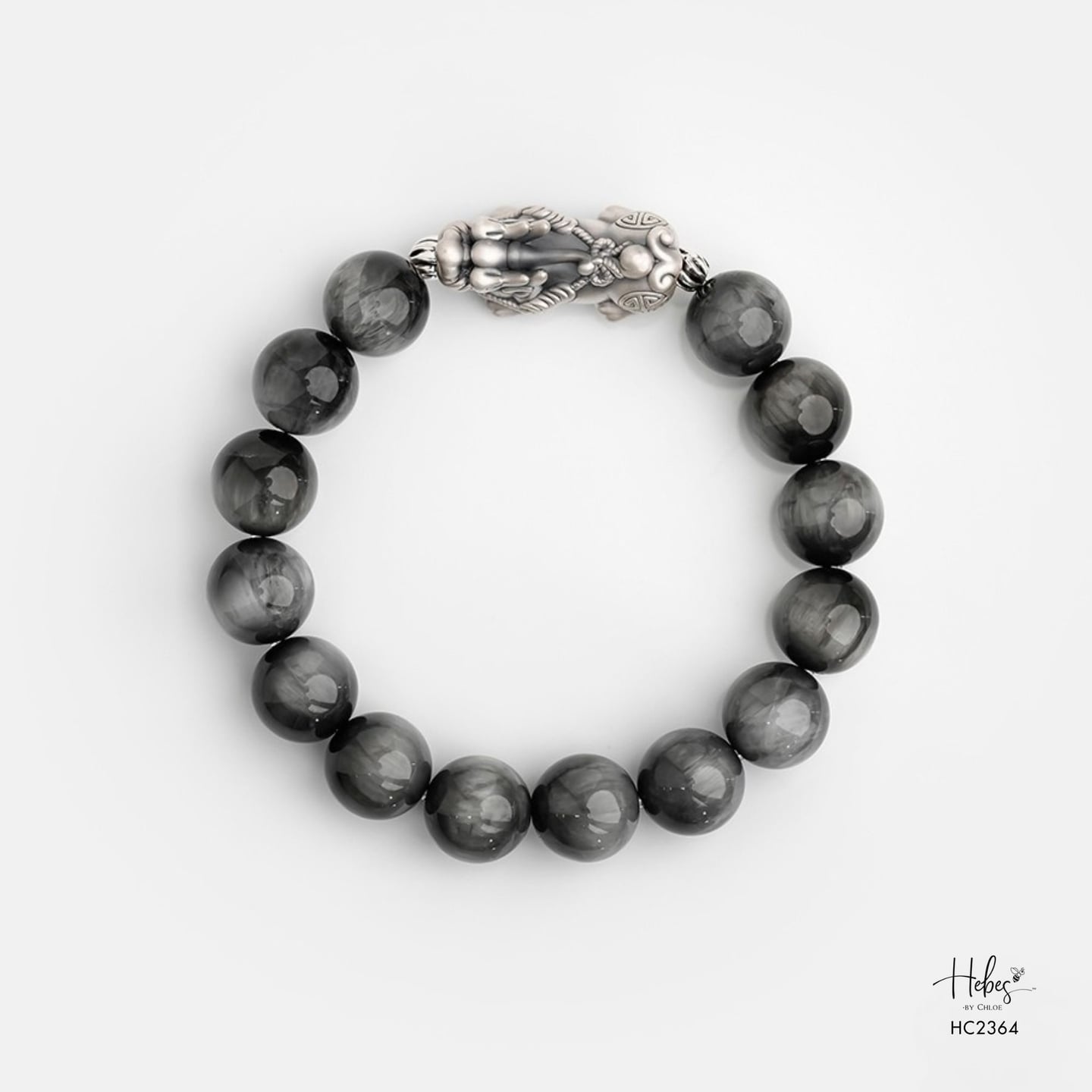 Hebes Grey Tiger Eye Bracelet HC2364